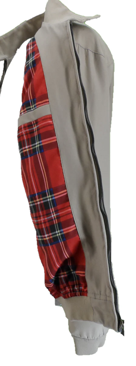 Lambretta Stone/Beige Showerproof Harrington Jacket - immagine 3