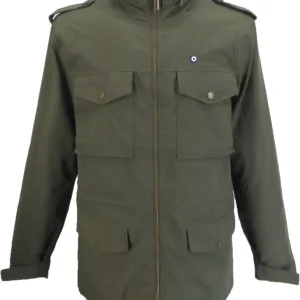 Lambretta Mens Retro M-65 Military Jacket