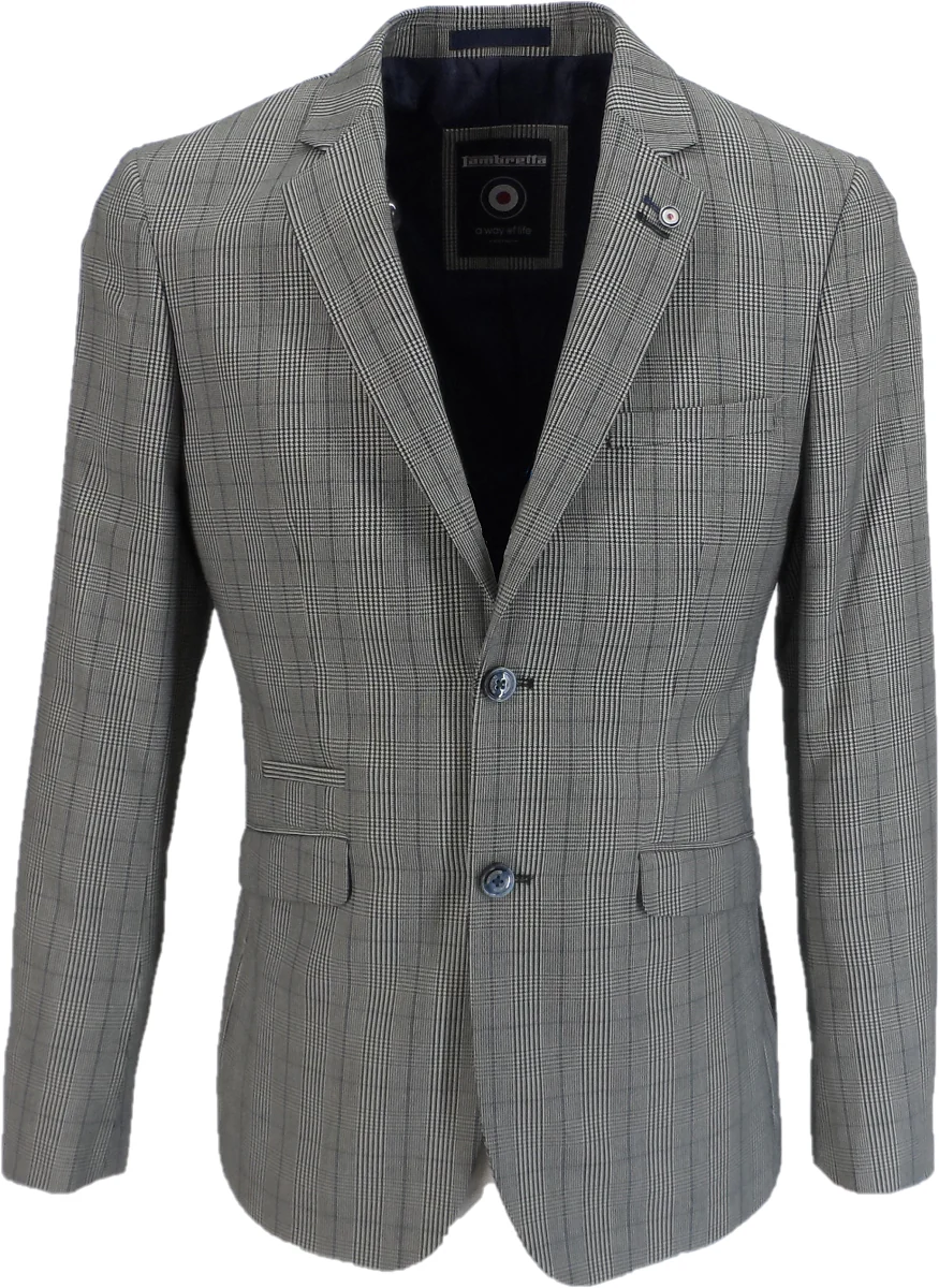 Lambretta Mens Prince of Wales Suit Jacket - immagine 2