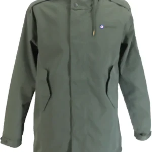 Lambretta Mens Retro Waterproof Fishtail Parka
