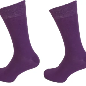 Mens 2 Pair Pack Lilac Mod Retro Socks