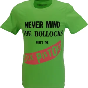 Mens Lime Green Official Sex Pistols NMTB T Shirt