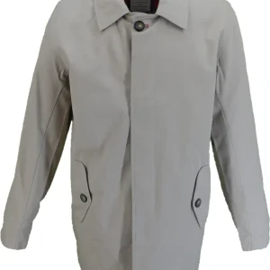 Real Hoxton Mens Beige Mac Coat