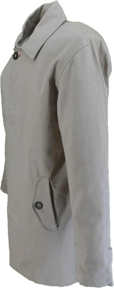Real Hoxton Mens Beige Mac Coat - immagine 3