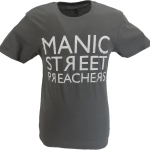 Mens Official Licensed Manic Street Preachers Reversed Logo T Shirt