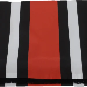 Mazeys Mens Classic Retro Mod Striped Tassled Scarf Black