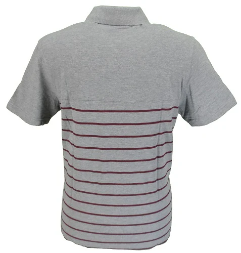 Merc London Grey Finsbury Striped Polo Shirt - immagine 3
