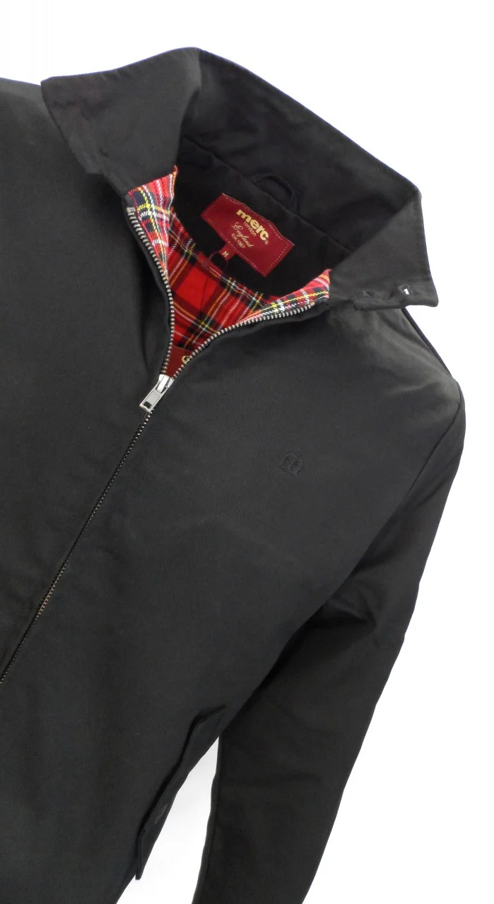 Merc Mens Black Harrington Jacket - immagine 3