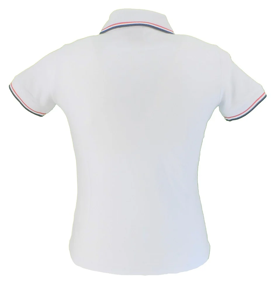 Merc Ladies Rita White Cotton Polo Shirt - immagine 3