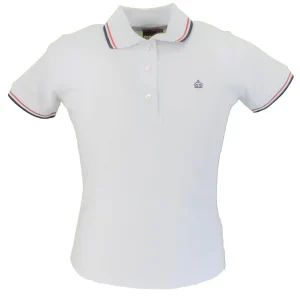 Merc Ladies Rita White Cotton Polo Shirt