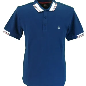 Merc London Brigade Navy 100% Cotton Polo Shirt