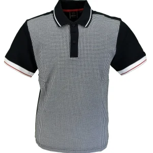 Merc London Corona Black Short-Sleeved Polo Shirt