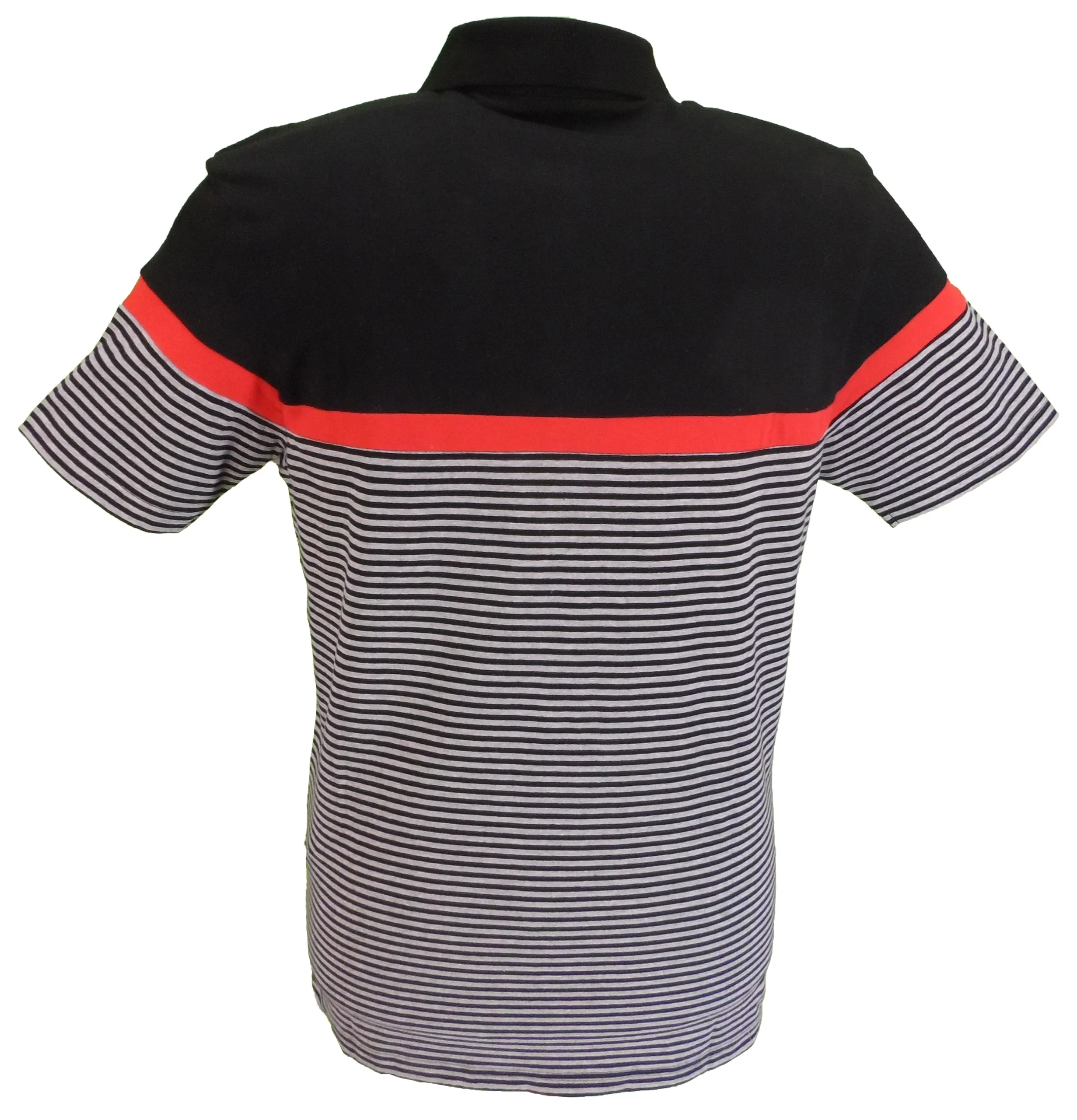 Merc Mens Clarence Black Classic Polo Shirts - immagine 3