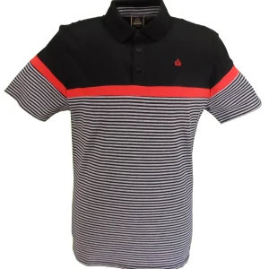 Merc Mens Clarence Black Classic Polo Shirts