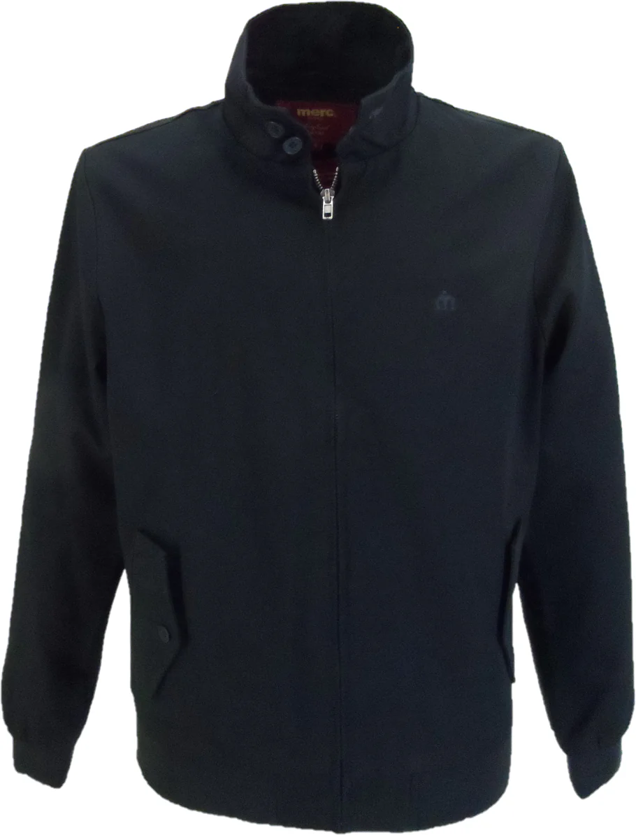 Merc Mens Navy Harrington Jacket - immagine 2