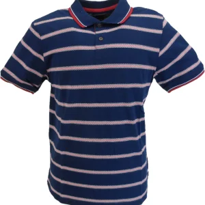 Merc London Navy Blue Ryder Polo Shirt