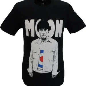 Mens Black Official The Who Keith Moon T Shirt