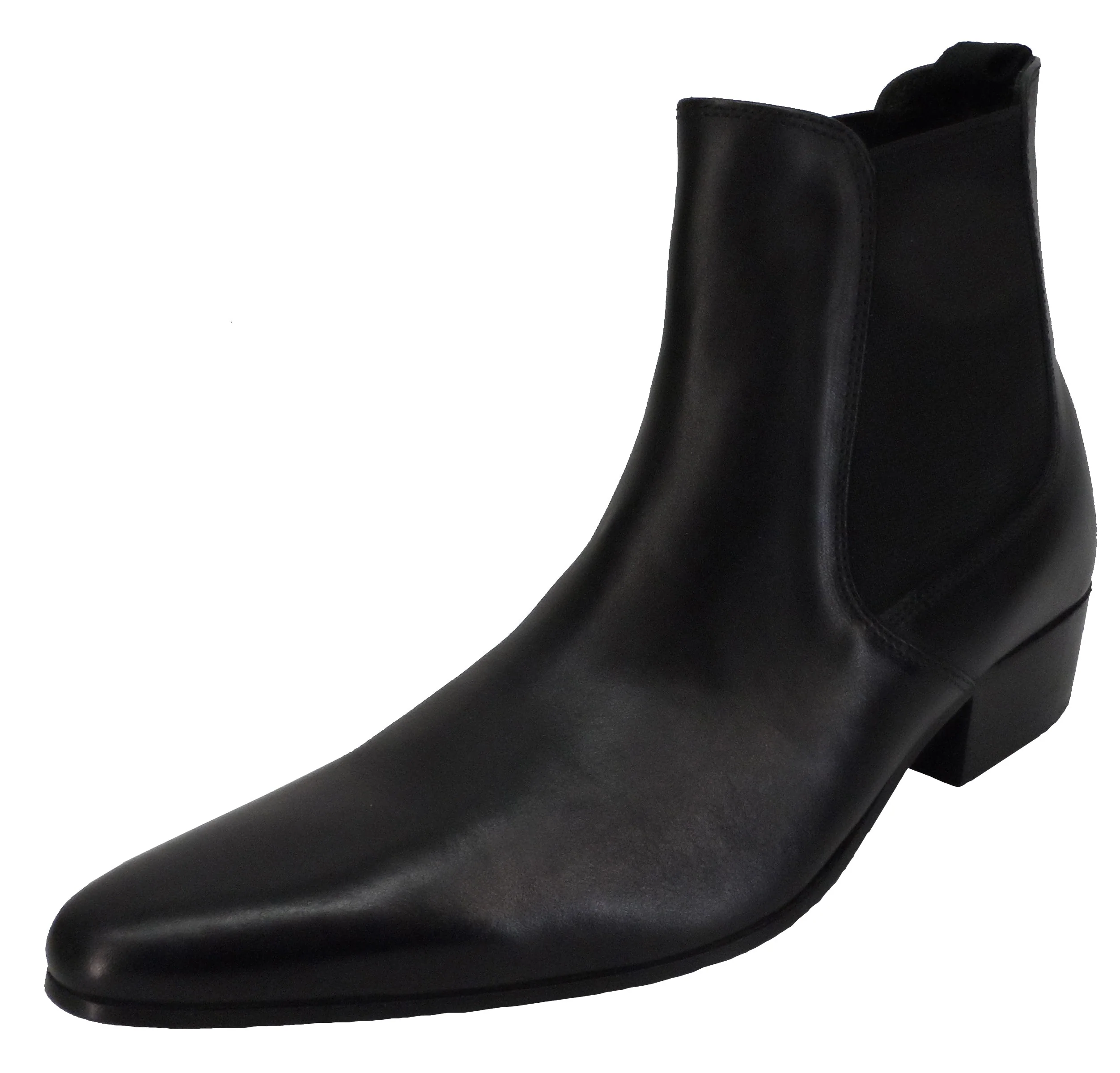 Ikon Original Black Winklepicker Mod Beatle Boots - immagine 2