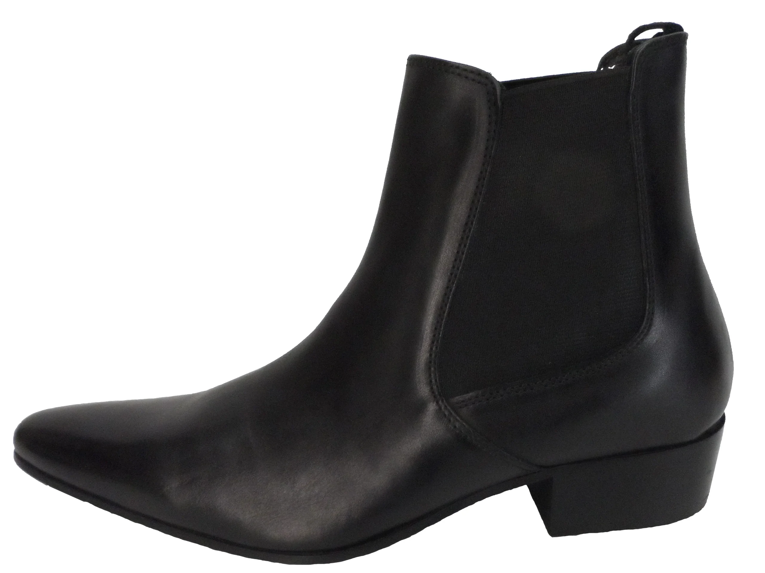 Ikon Original Black Winklepicker Mod Beatle Boots - immagine 3