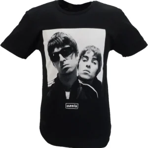 Mens Official Licensed Black Oasis Noel and Liam T Shirt