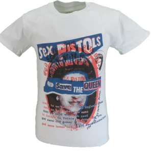 Mens Official Sex Pistols God Save The Queen Montage  T Shirt