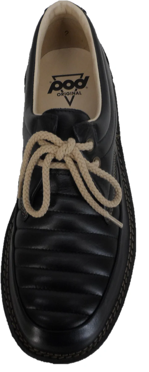 Pod Original Black Jagger Retro Mod Leather Shoes - immagine 4