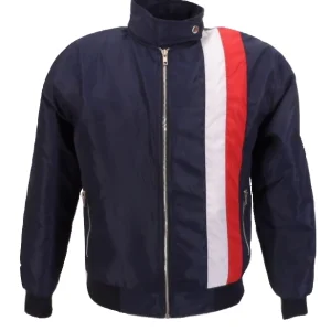 Mazeys Mens Navy Blue Racing Bomber Jackets