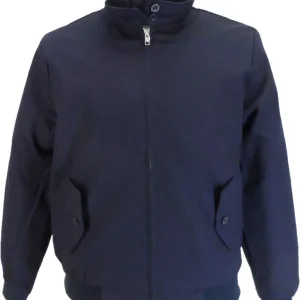 Relco Ladies Classic Navy Blue Harrington Jackets