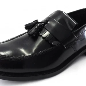 Roamers Classic Black Retro,Ska,Northern Soul RUDE BOY Tassel Loafers