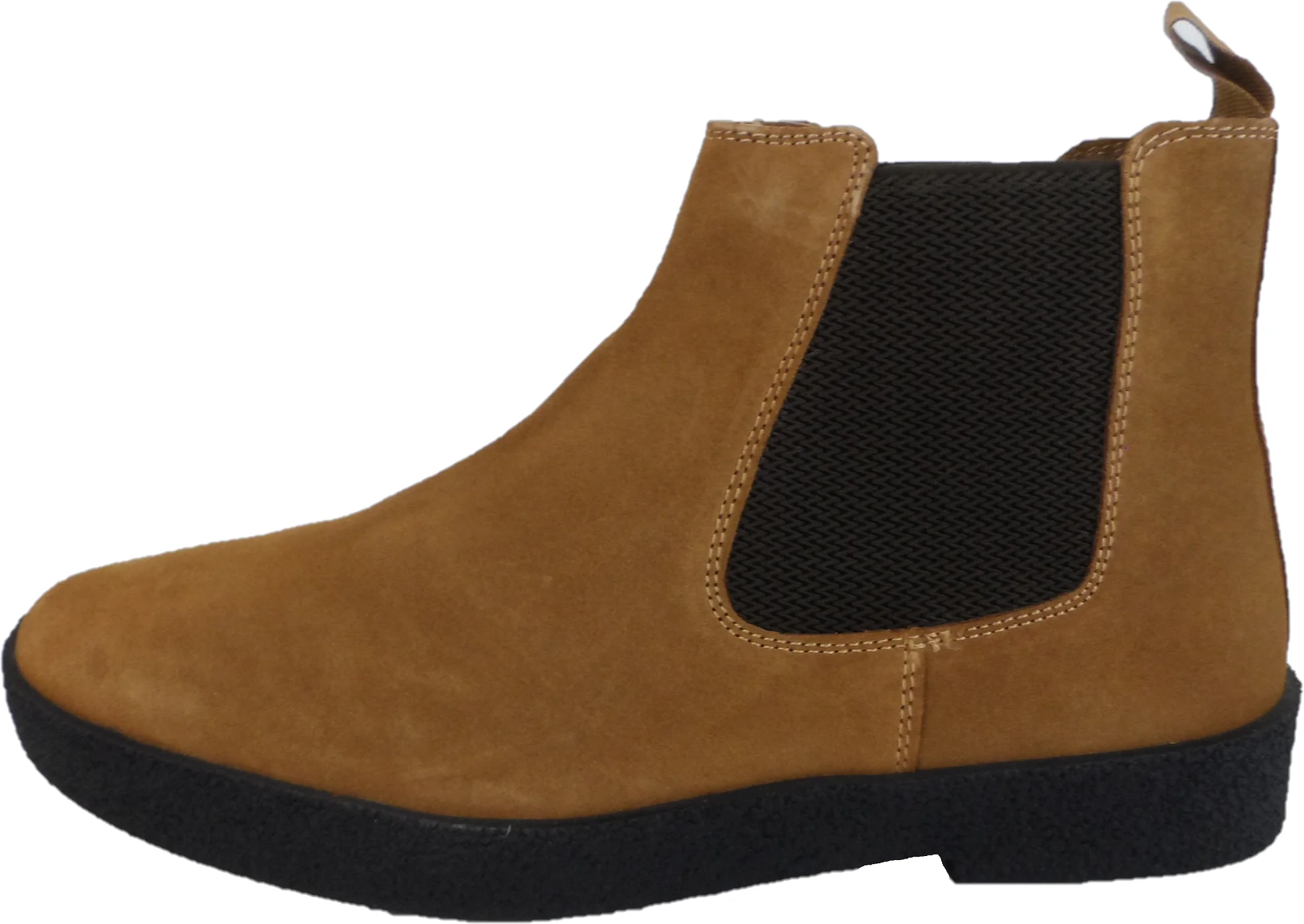 Roamers Mens Real Suede Sand/Tan Retro Chelsea Desert Boots - immagine 3