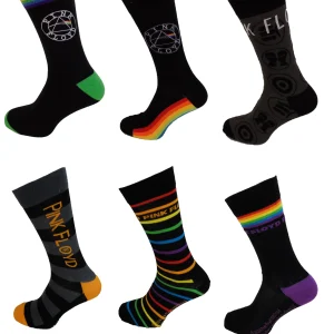 Mens Officially Licensed Pink Floyd Dark Side Of The Moon Socks