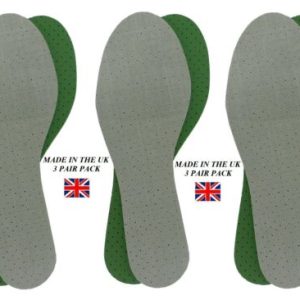 3 Pair Pack of Comfort Perforated Ready Cut to Size Shoe Insoles …