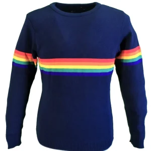 Men's Rainbow Jumper - Striped Jumper