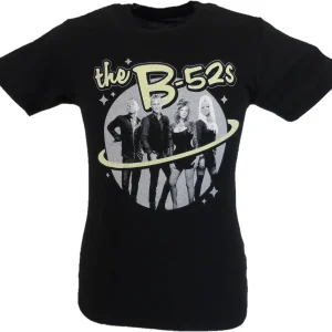 Mens Black Official The B-52s Saturn Photo T Shirt