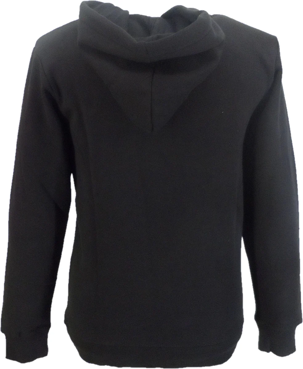 Lambretta Mens Black Stripe Logo Hooded Top - immagine 3