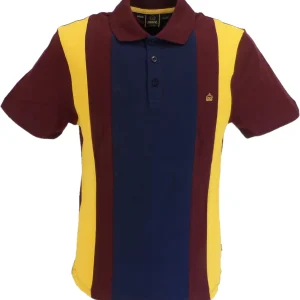 Merc Mens Aymer Burgundy Classic Polo Shirts