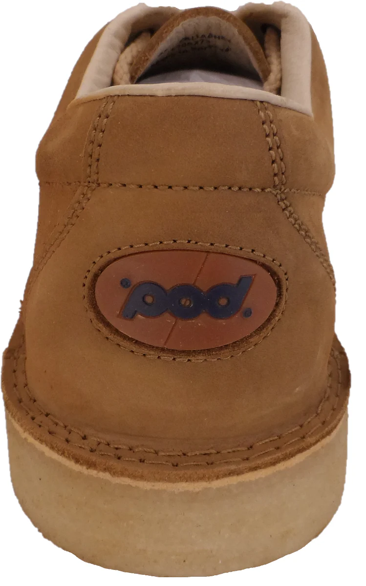 Pod Original Camel Gallagher Retro Nubuck Leather Shoes - immagine 4