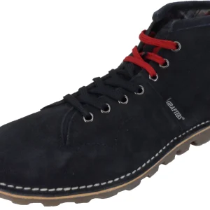 Mens Classic Retro Real Suede Navy Leather Monkey Boots …