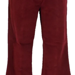 Run & Fly Mens Vintage 60s 70s Retro Port Red Bell Bottom Super Flares