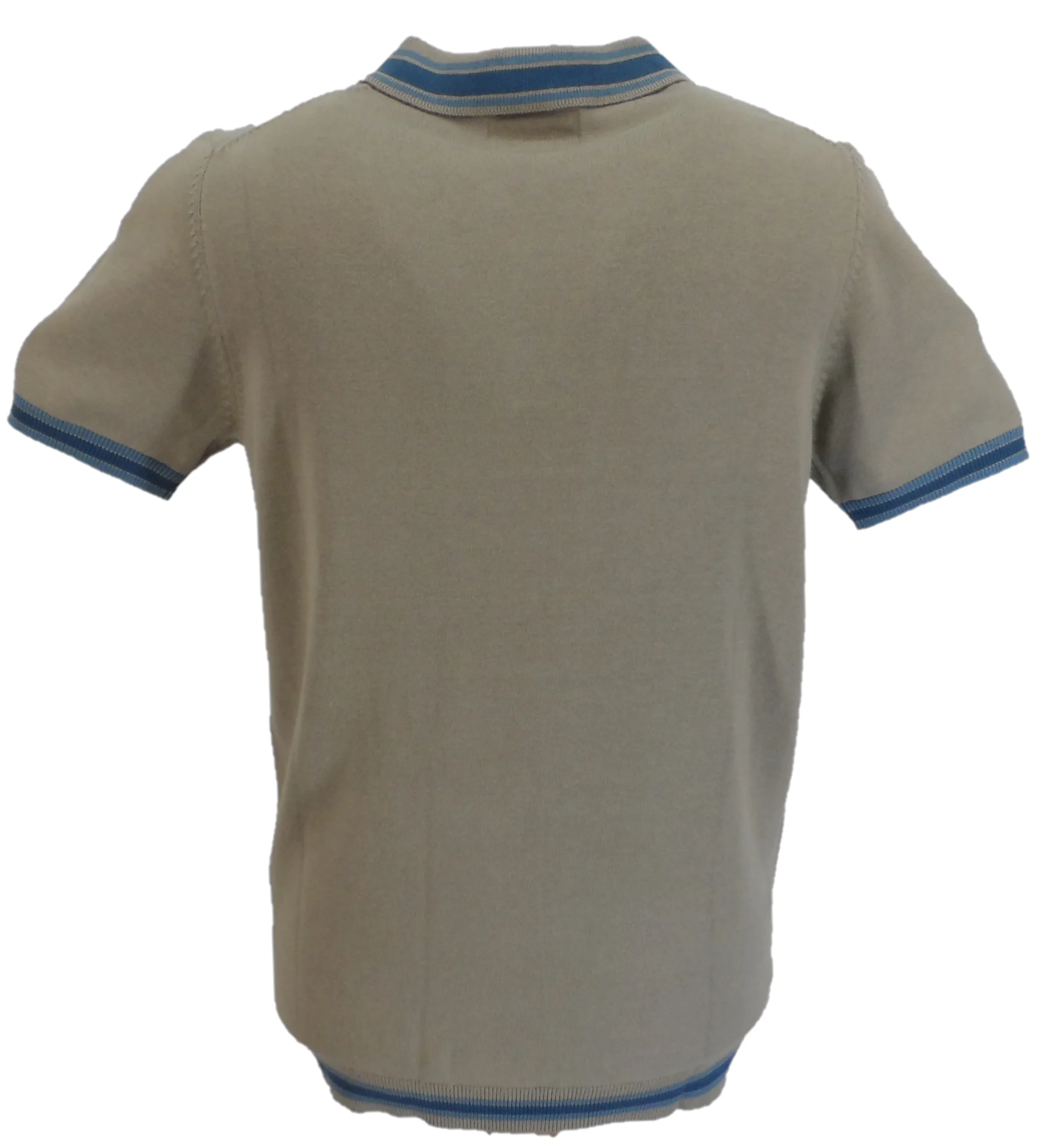 Lambretta Mens Wild Mushroom Valero Knitted Polo Shirt - immagine 3