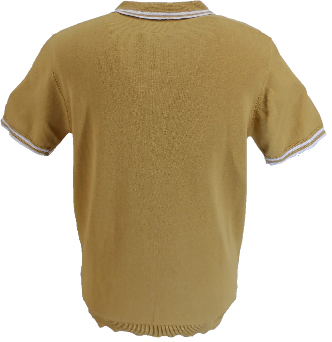 Lambretta Mens Sand Tipped Collar Knitted Polo Shirt - immagine 3