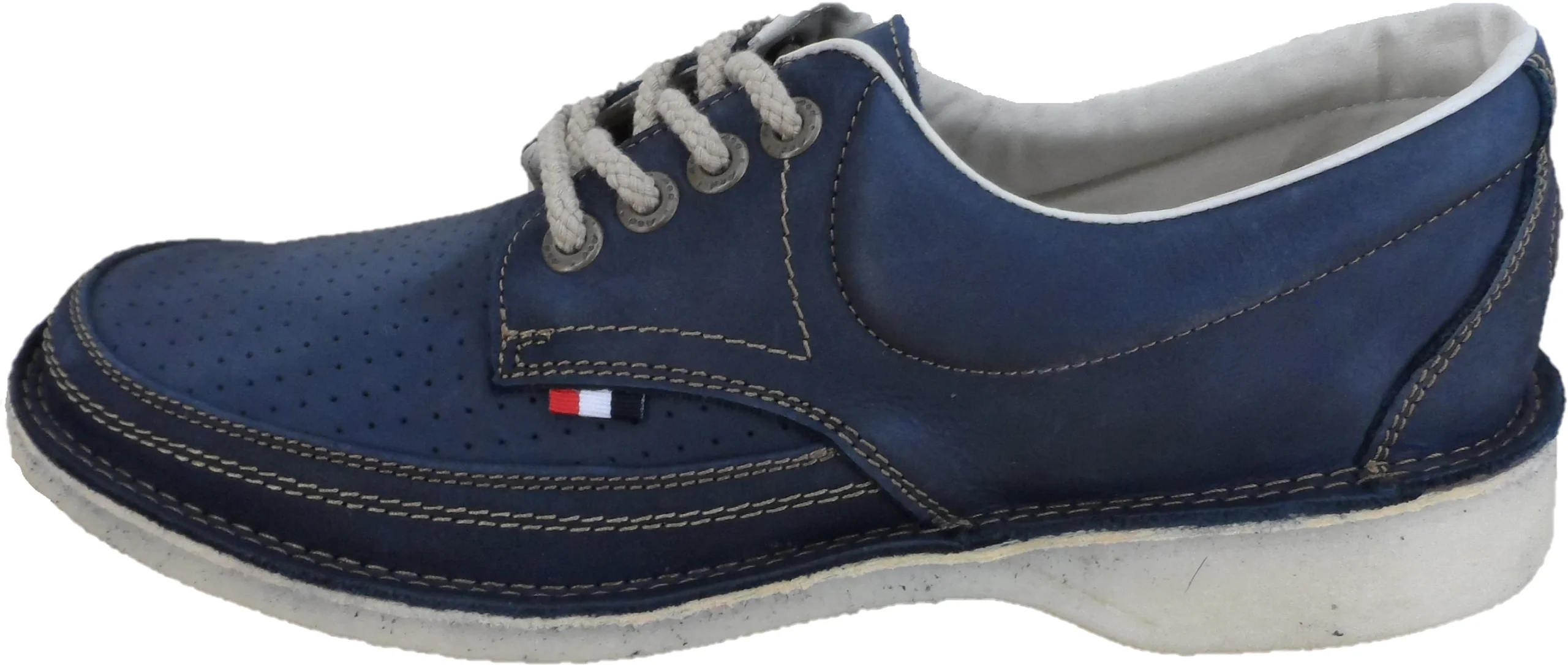 Pod Original Navy Gallagher Retro Leather Shoes - immagine 3