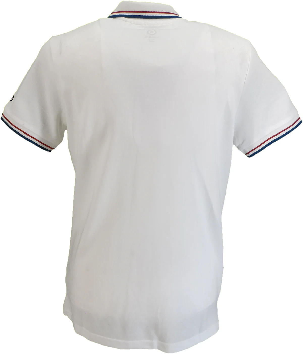 Lambretta White/Red/Blue Retro Target Logo 100% Cotton Polo Shirts - immagine 3