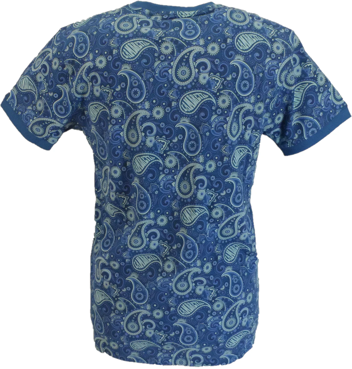 Lambretta Mens Dark Blue Paisley T-Shirt - immagine 3