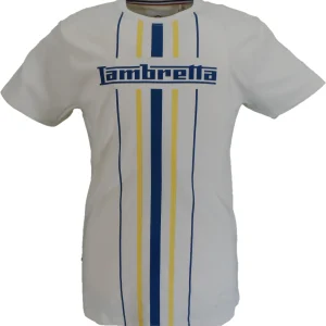 Lambretta Mens Vertical Striped Retro T Shirt