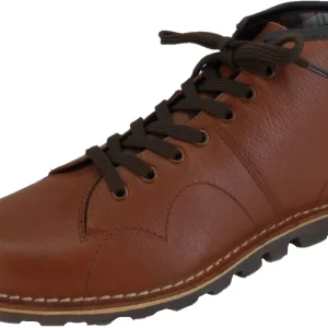 Mens Original 1970's Style Brown Leather Monkey Boots