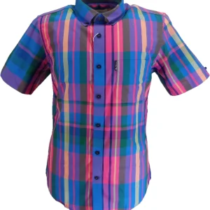 Ben Sherman Mens Kingfisher Checked Short Sleeved Shirt