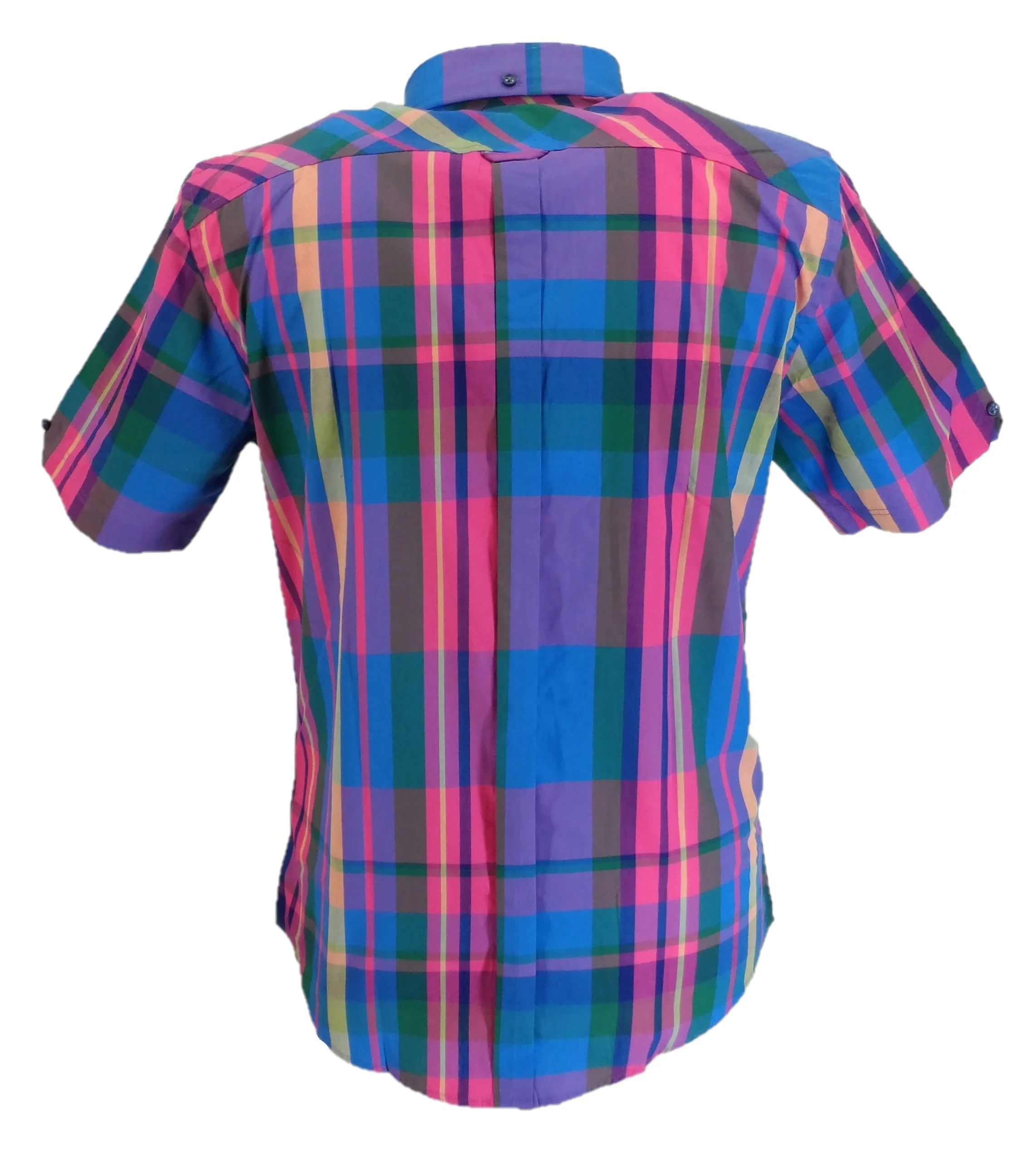 Ben Sherman Mens Kingfisher Checked Short Sleeved Shirt - immagine 3