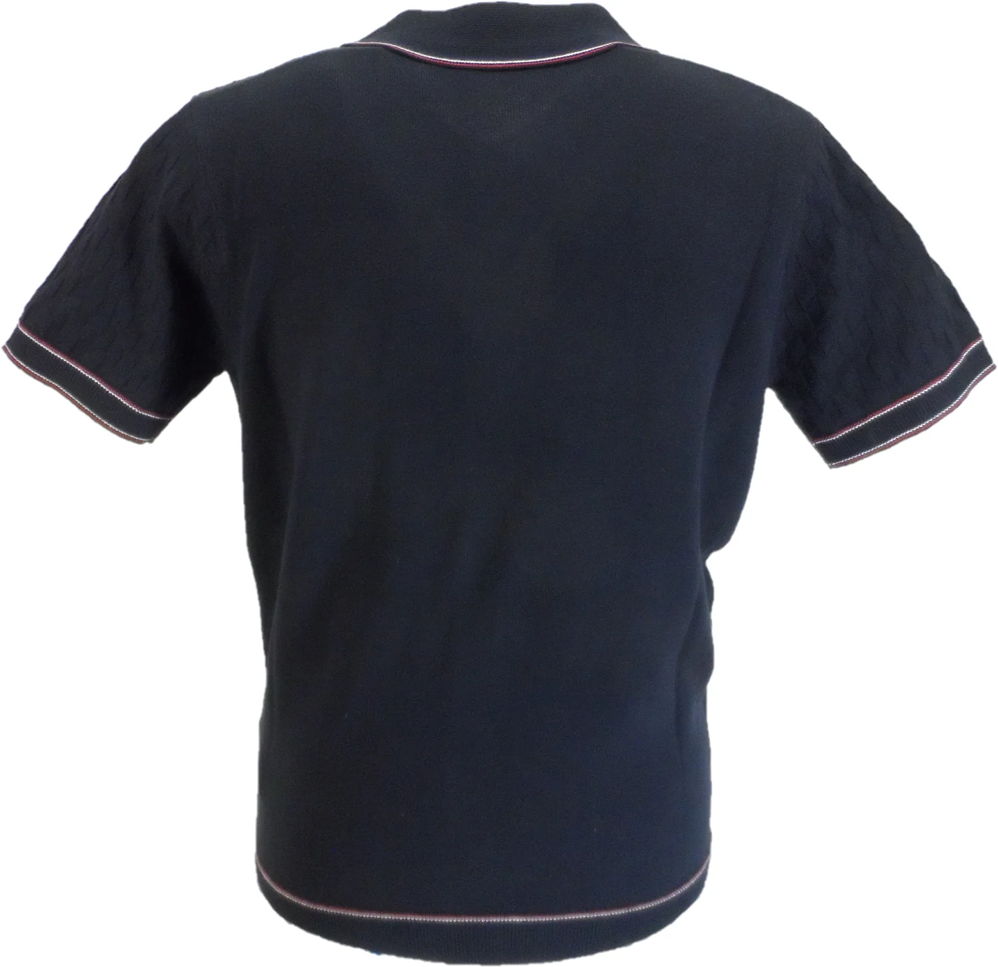 Gabicci Mens Navy Blue Polo Cardigan - immagine 3