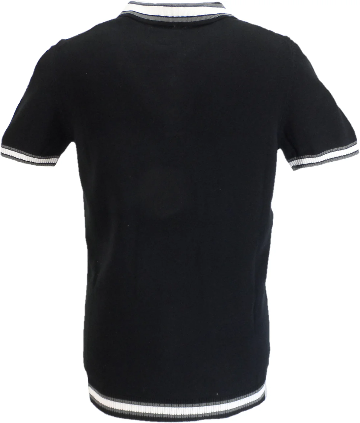 Lambretta Mens Black Valero Knitted Polo Shirt - immagine 6